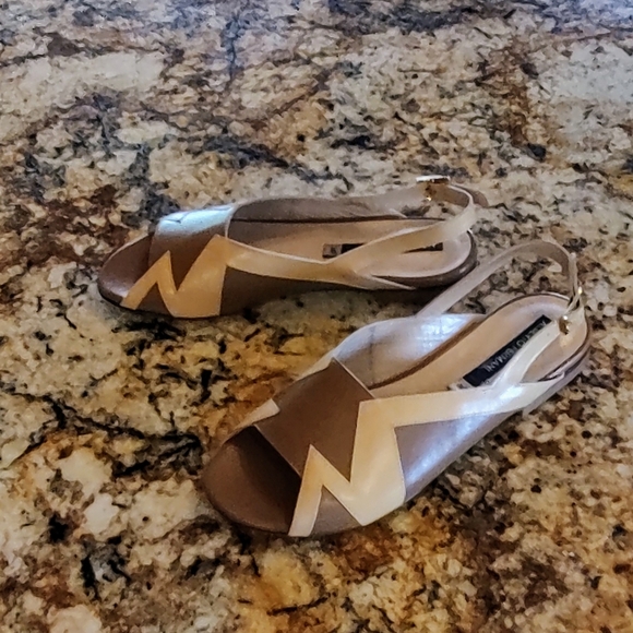 Women's Alberto Fermani Italian leather two tone sandals in fabulous cond EU 37 - Picture 13 of 14